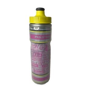 Nathan 22 Ounce Insulated Water Bottle Pink Yellow Biking Active